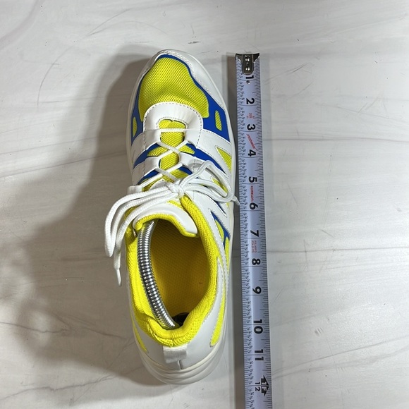 Unbranded Men’s Sneaker White/Yellow sz 9 - Picture 6 of 8